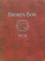 Broken Bow High School 1931 yearbook cover photo