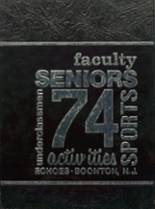 Boonton High School 1974 yearbook cover photo