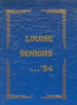 Louise High School 1954 yearbook cover photo