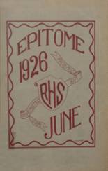 1926 Reading High School Yearbook from Reading, Pennsylvania cover image