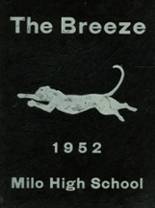 Milo High School 1952 yearbook cover photo