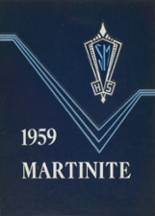 St. Martin's High School 1959 yearbook cover photo
