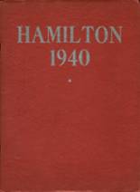 Hamilton Junior High School 1940 yearbook cover photo