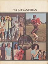 Alexandria High School 1974 yearbook cover photo