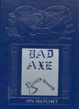 Bad Axe High School 1976 yearbook cover photo