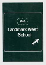 Landmark West High School 1985 yearbook cover photo