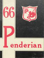 Pender High School 1966 yearbook cover photo