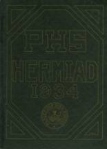 1934 Plainfield High School Yearbook from Central village, Connecticut cover image