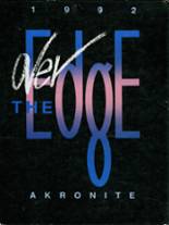 1992 Akron High School Yearbook from Akron, New York cover image