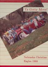 Nebraska Christian High School 1988 yearbook cover photo