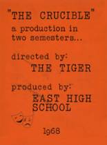 East High School 1968 yearbook cover photo