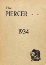 Pierce High School 1934 yearbook cover photo