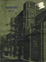 Academy High School 1942 yearbook cover photo