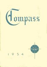 Columbus Catholic High School 1954 yearbook cover photo