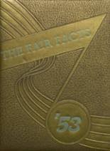 Fairfax Public School 1953 yearbook cover photo