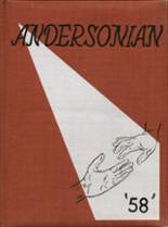 Anderson High School 1958 yearbook cover photo