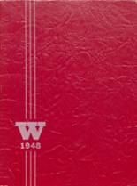 Waupaca High School 1948 yearbook cover photo