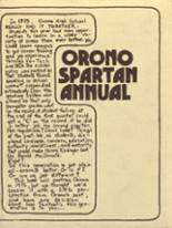Orono High School 1975 yearbook cover photo