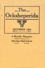 Sheridan High School 1908 yearbook cover photo