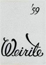 Weir High School 1959 yearbook cover photo