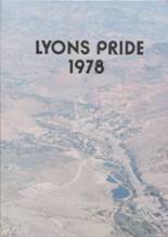 1978 Lyons High School Yearbook from Lyons, Colorado cover image