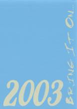 2003 Timber Lake High School Yearbook from Timber lake, South Dakota cover image