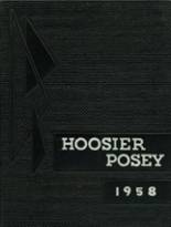 Poseyville High School 1958 yearbook cover photo
