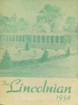 Lincoln Academy 1954 yearbook cover photo