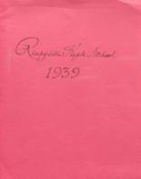 Rineyville High School 1939 yearbook cover photo