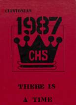 Clinton High School 1987 yearbook cover photo