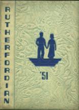 Rutherford High School 1951 yearbook cover photo