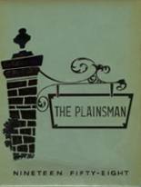 Plainview Academy 1958 yearbook cover photo