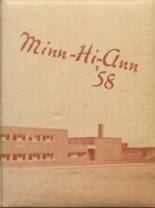 Minneota Public High School 1958 yearbook cover photo