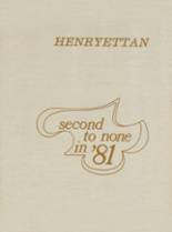 Henryetta High School 1981 yearbook cover photo