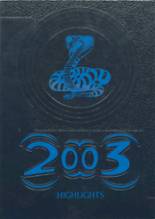 Council High School 2003 yearbook cover photo