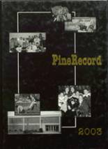 Pine Island High School 2003 yearbook cover photo