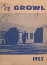 Amherst School 1957 yearbook cover photo