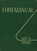 Foreman High School 1953 yearbook cover photo