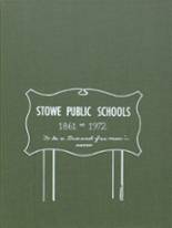 Stowe High School 1972 yearbook cover photo