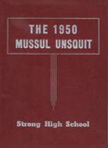 Strong High School 1950 yearbook cover photo