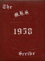 1958 Marlette High School Yearbook from Marlette, Michigan cover image