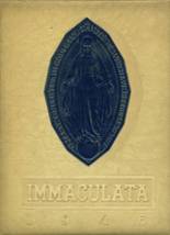 Immaculate Conception High School 1946 yearbook cover photo