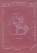 Ennis High School 1916 yearbook cover photo