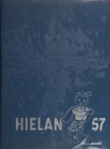 Upland High School 1957 yearbook cover photo