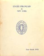 Lycee Francais De New York High School 1978 yearbook cover photo