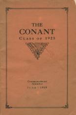 Conant High School 1925 yearbook cover photo