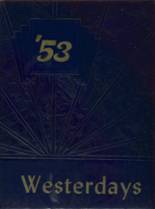 West High School 1953 yearbook cover photo