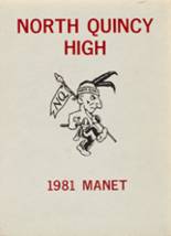 North Quincy High School 1981 yearbook cover photo