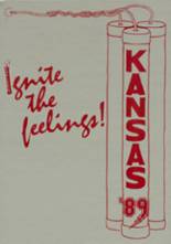 Kansas High School 1989 yearbook cover photo