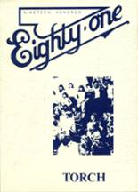 Denver Christian High School 1981 yearbook cover photo